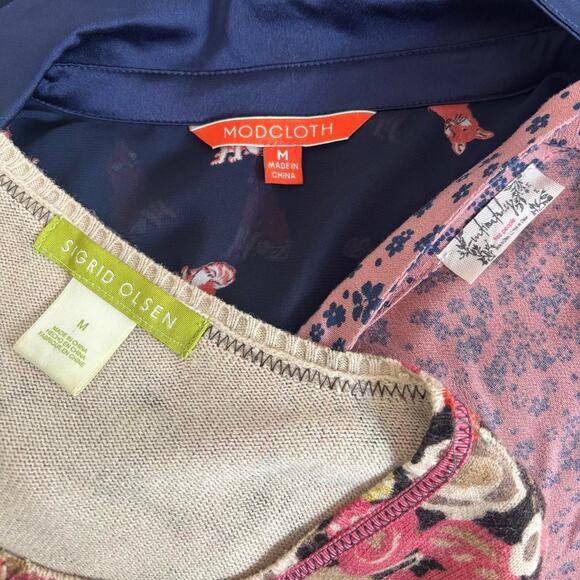 3‎ PC. COTTAGE FOREST FAIRY DRESS CARDIGAN BLOUSE BUNDLE MEDIUM - Picture 8 of 8